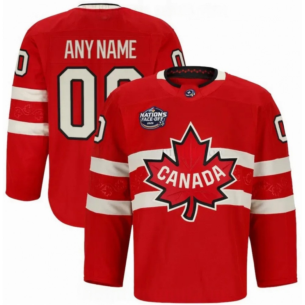Canada 2025 Red Hockey Team 4 Nations Face-Off Custom Jersey-Pro Kit Vault | Brand New 26/27 Sports Jerseys